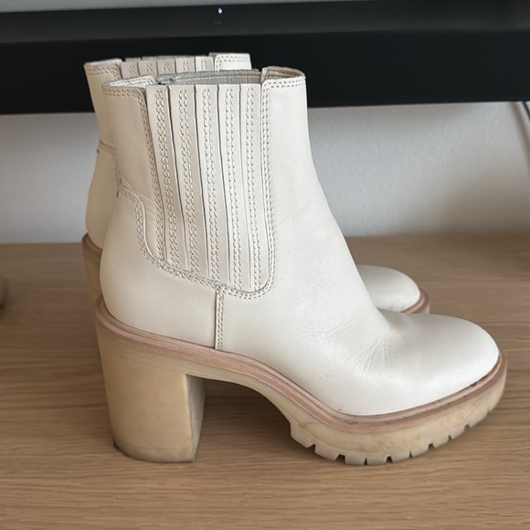 Dolce Vita Caster H2O Booties in Ivory Leather - Picture 1 of 4